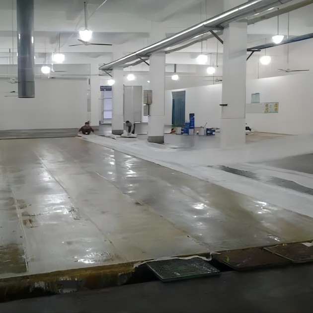 琼海防腐蚀地坪,环氧玻纤地坪，玻纤工业地坪，环氧玻纤布地坪,乙烯基玻纤布地坪产品图3